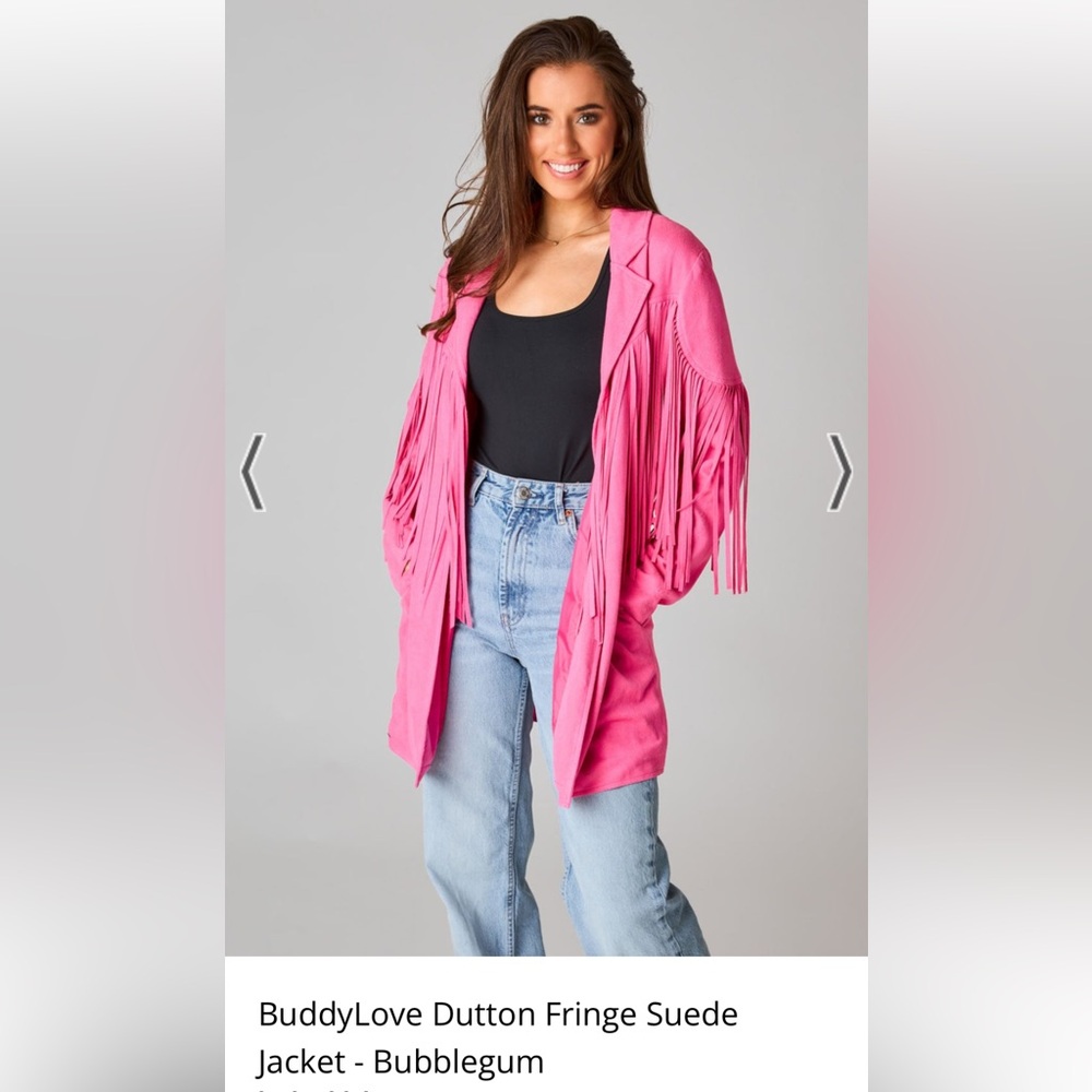 Buddy love Dutton Fringe Suede Jacket
